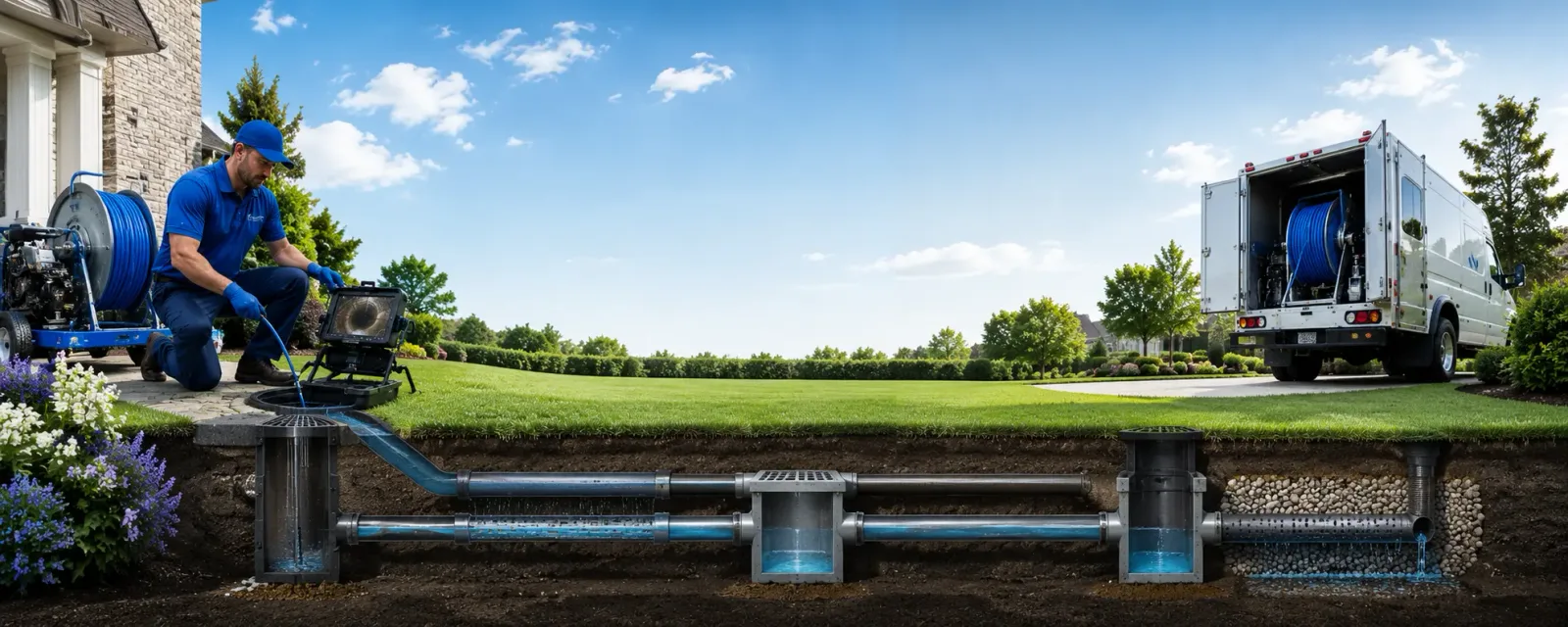 Outdoor drain cleaning information for Ezel, KY
